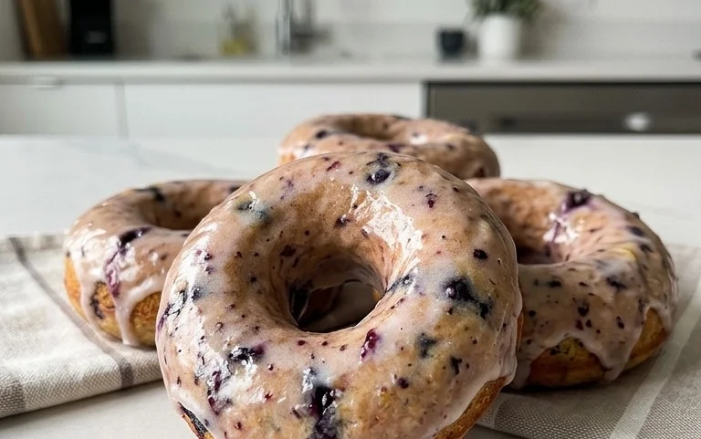 Wild Blueberry Cake Donuts