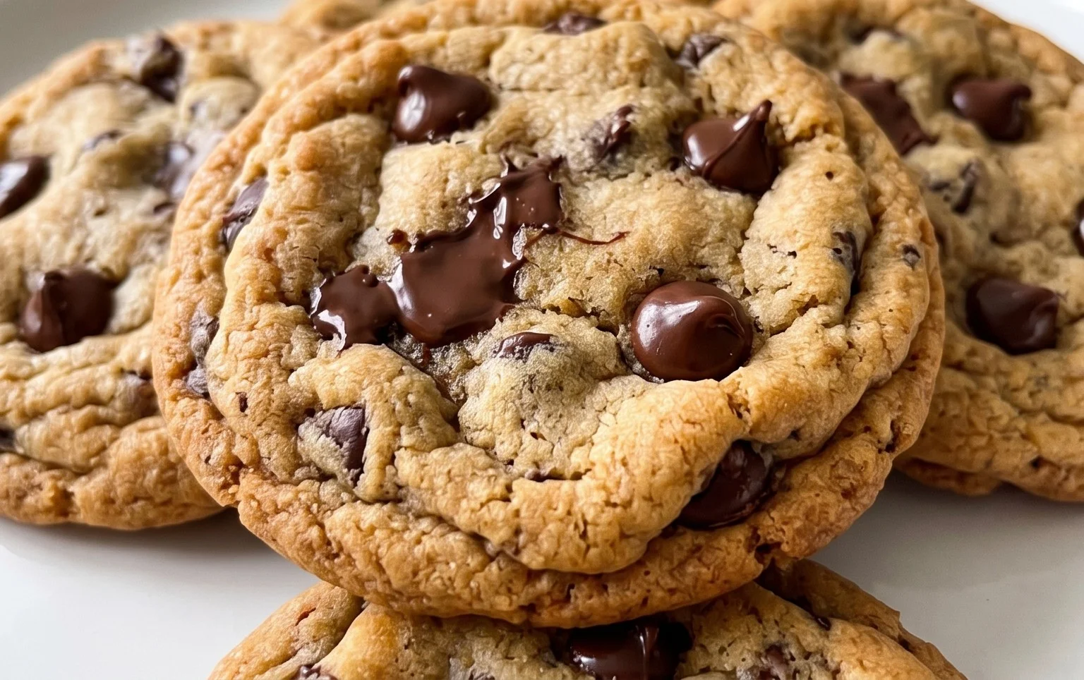 Crispy and Chewy Chocolate Chip Cookies