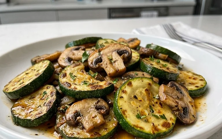 Skillet Zucchini and Mushrooms