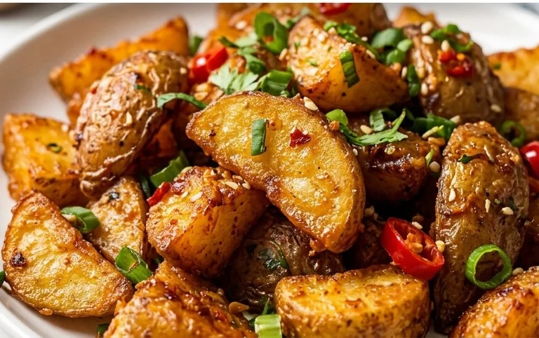 Crispy Honey Chilli Potatoes