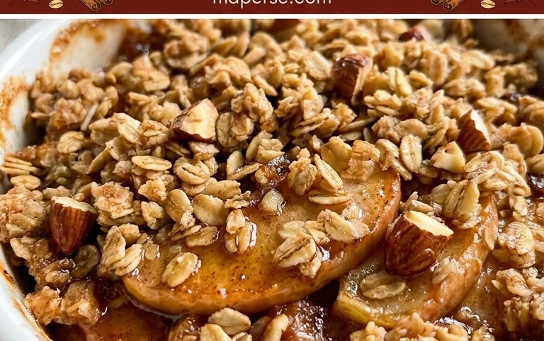 Healthy Breakfast Apple Crum extractble