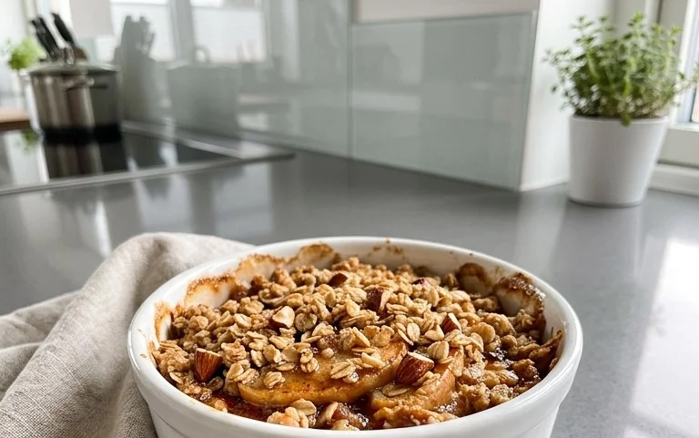 Healthy Breakfast Apple Crum extractble
