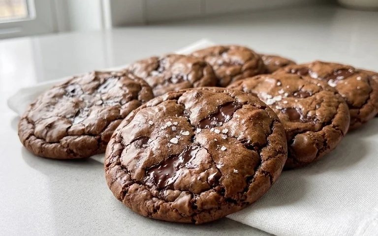 Salted Brownie Cookies