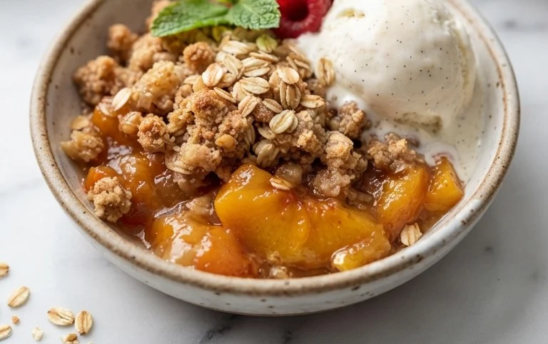 Fresh Peach Crisp Recipe