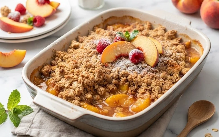 Fresh Peach Crisp Recipe