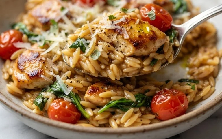 Chicken Orzo (30-Minutes, One-Pan)