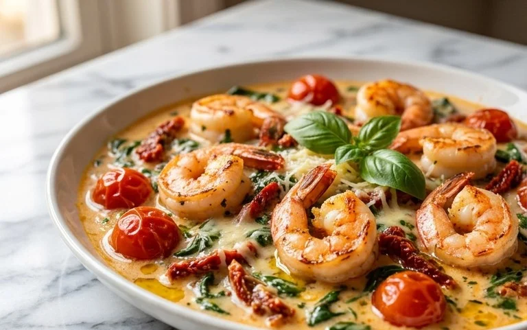 Tuscan Shrimp (One-Pan, 30-Minute Dinner)