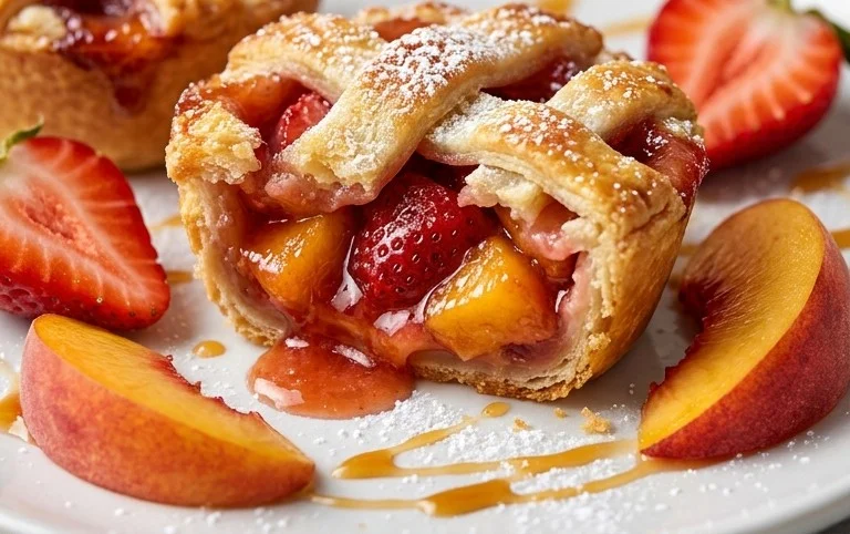 Strawberry Peach Pie Bites
