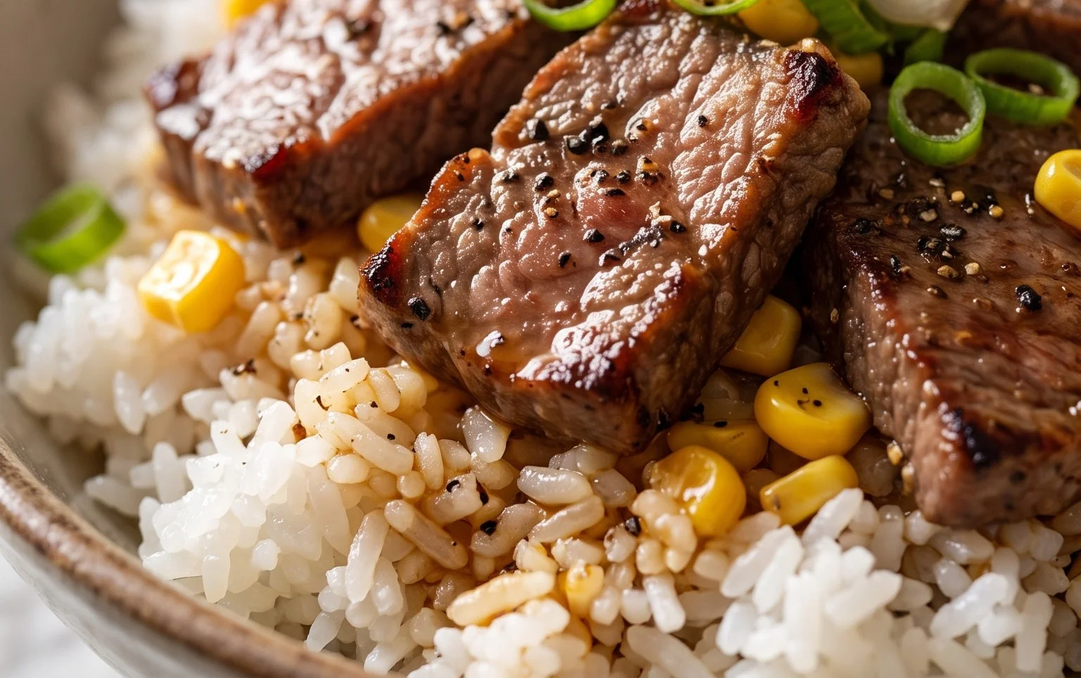 Beef Pepper Rice Bowl is a delicious meal option.