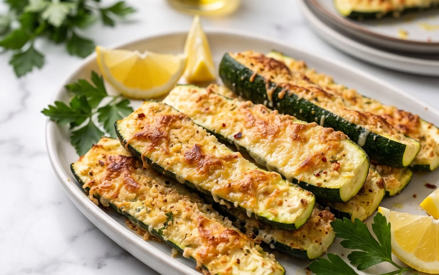 Baked Parmesan Zucchini