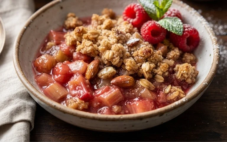 Easy Rhubarb Crisp