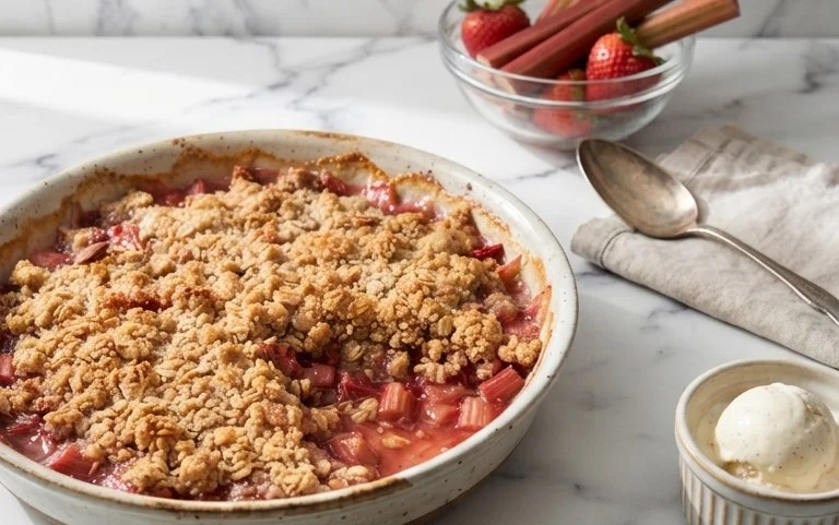 Easy Rhubarb Crisp