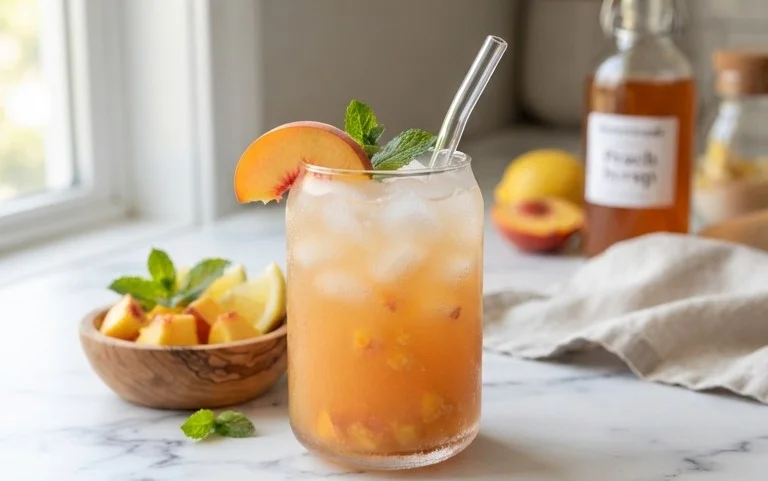 Refreshing Peach Lemonade