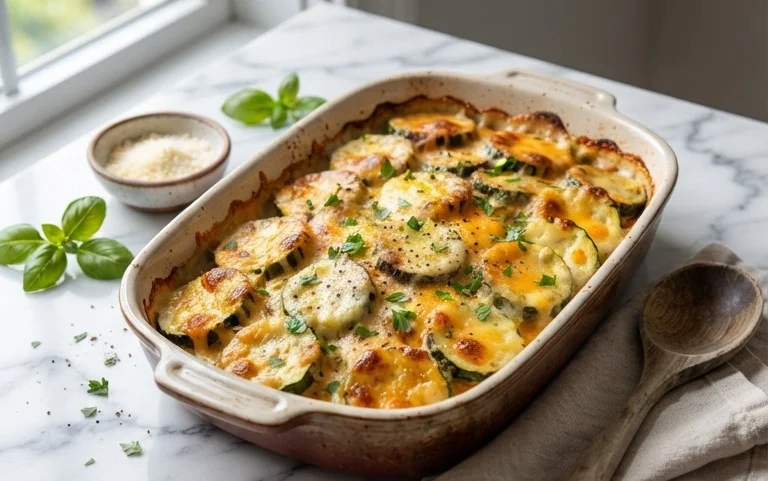 Baked Zucchini and Cheese