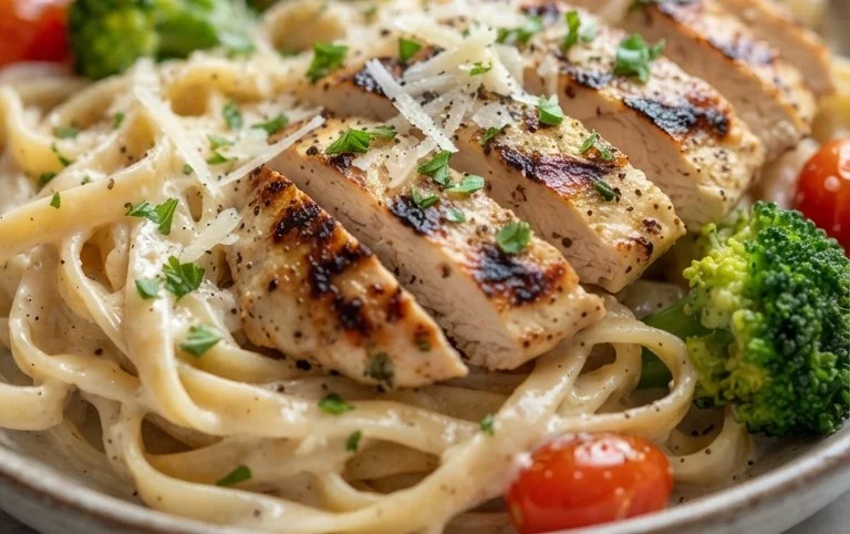 Low Calorie Chicken Alfredo