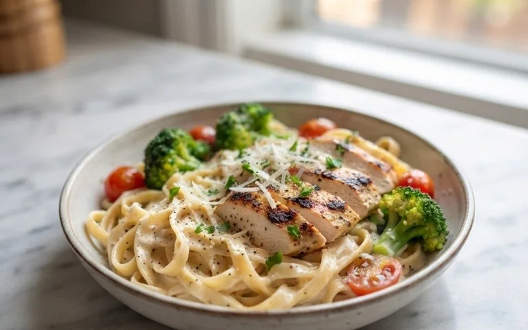 Low Calorie Chicken Alfredo