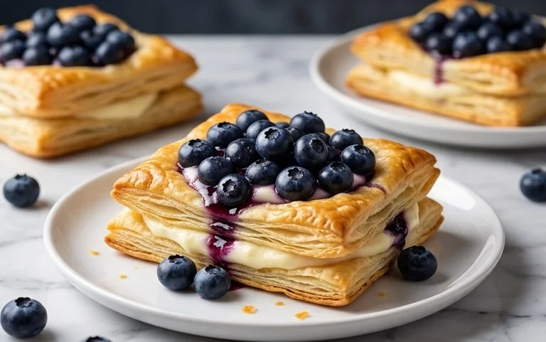 Blueberry Cream Cheese Puff Pastry