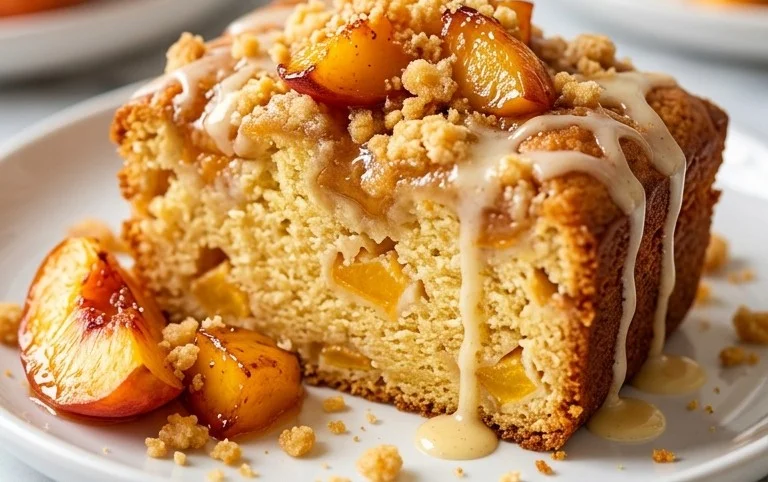 Peach Cobbler Pound Cake