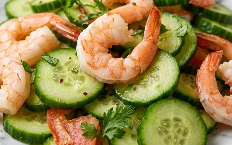 Cucumber Shrimp Salad