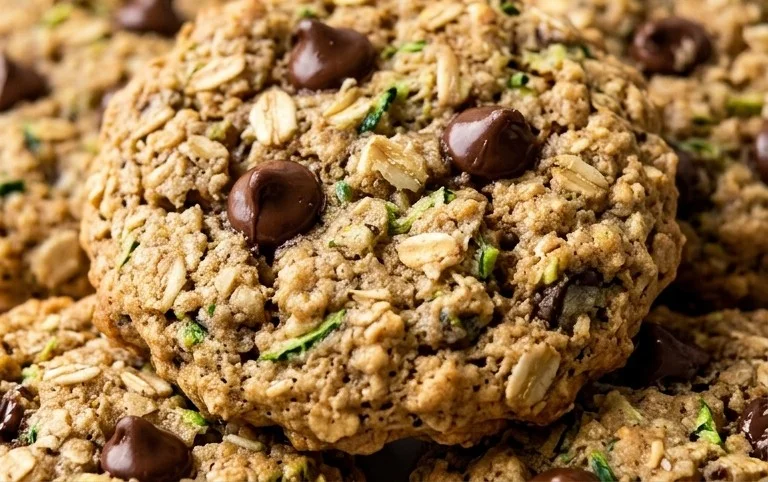 Healthy Zucchini Oatmeal Cookies