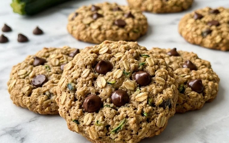 Healthy Zucchini Oatmeal Cookies
