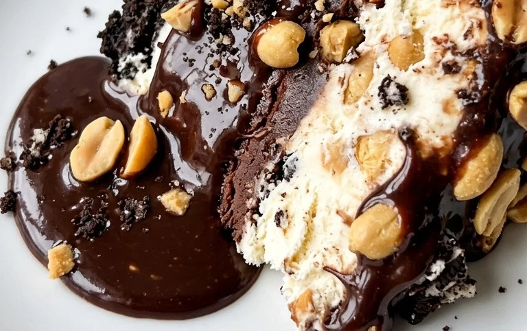 Buster Bar Ice Cream Cake