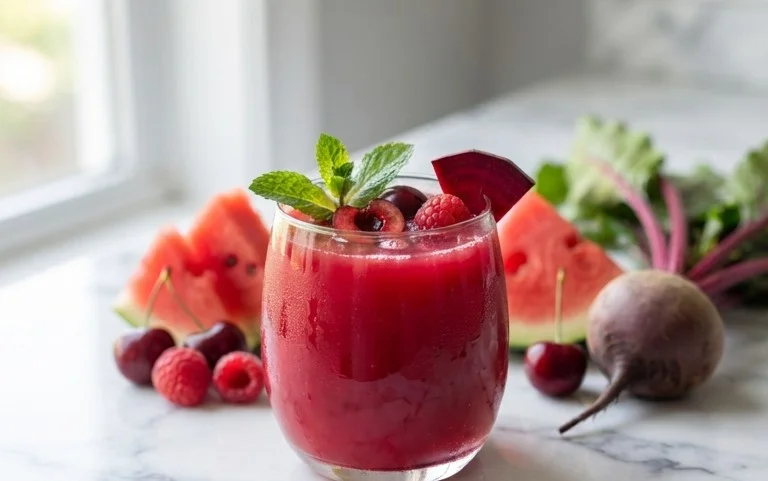 Watermelon Cherry Berry Beet Juice