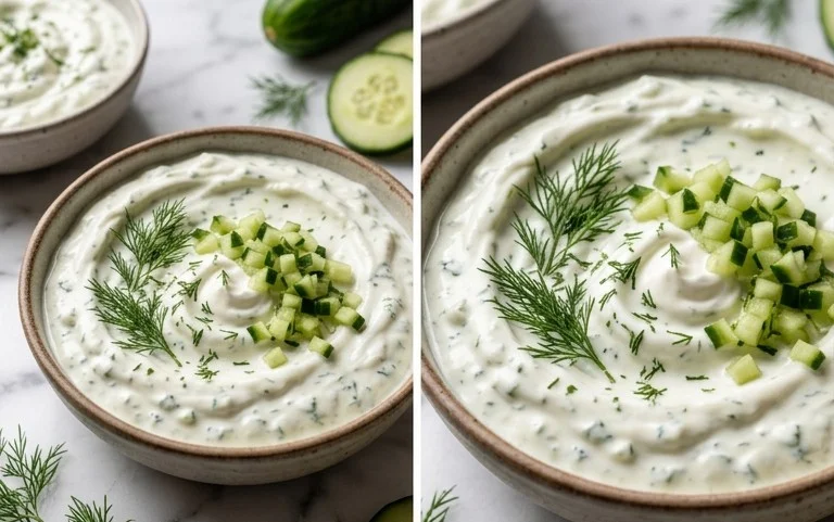 Cucumber Dip with Sour Cream and Dill