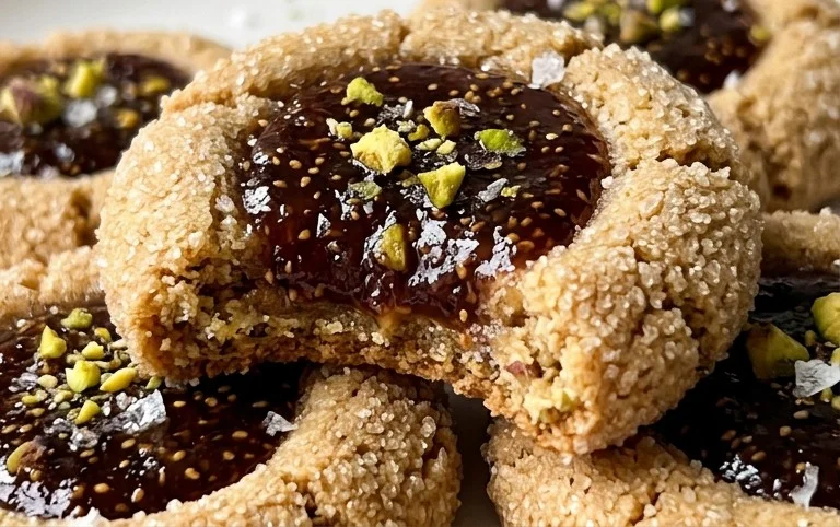 Cardamom Fig Thumbprint Cookies