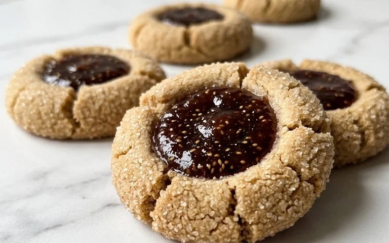 Cardamom Fig Thumbprint Cookies