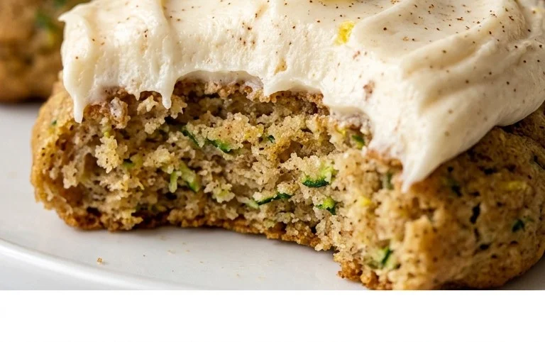 Zucchini Cookies with Cream Cheese Frosting