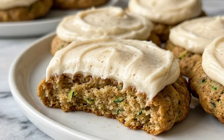 Zucchini Cookies with Cream Cheese Frosting