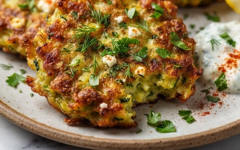 Kolokithokeftedes (Greek Zucchini Fritters)