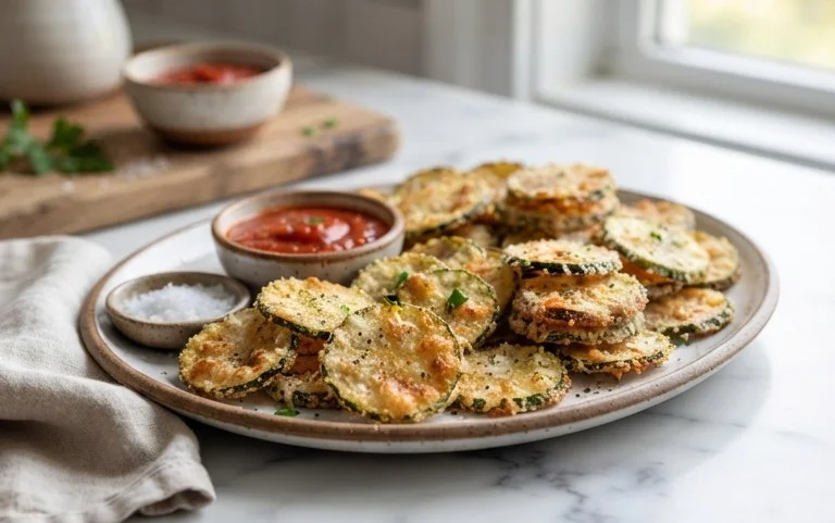Crispy Baked Zucchini Chips